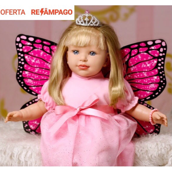 Bebê Reborn Boneca Princesa Original Realista Fada Promoção