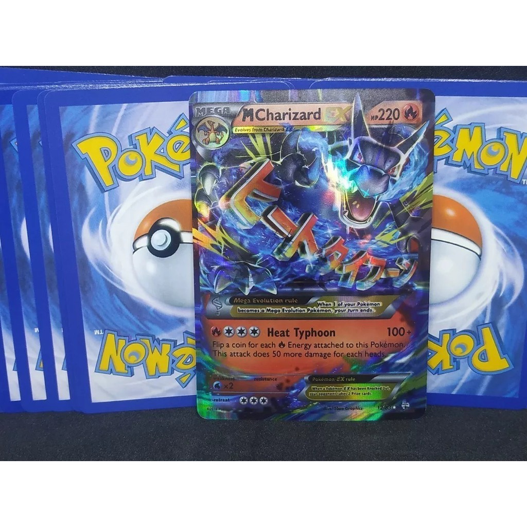 Carta Pokemon Tcg Mega Charizard X / Cartinha Mega Charizard