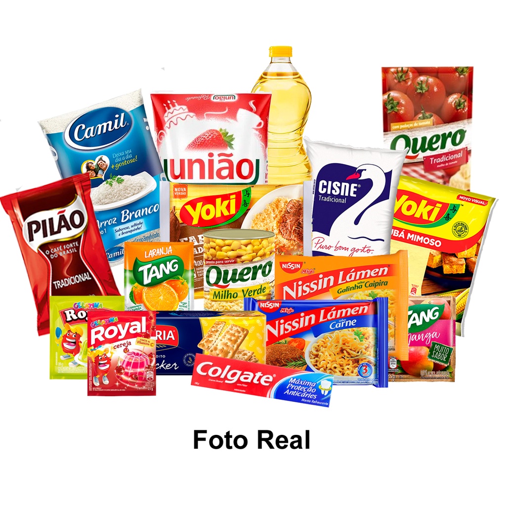 Cesta Basica Completa Produtos de Qualidade Doação 19 Ítens | Shopee Brasil