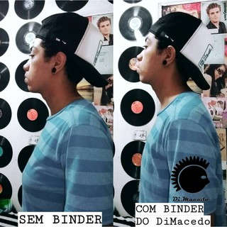 Binder Faixa Tripla 27cm Aprox. na Cor Preta