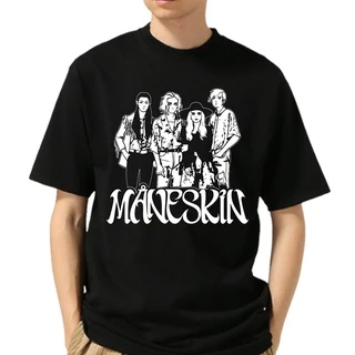Camiseta Básica Unissex Maneskin Hard Rock Banda Sound Moda Aesthetic