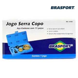 Jogo De Serra Copo Com 11 Peças Aço Carbono - Brasfort