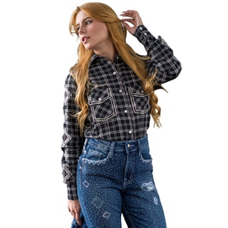 Camisa Feminina Miss Country Xadrez