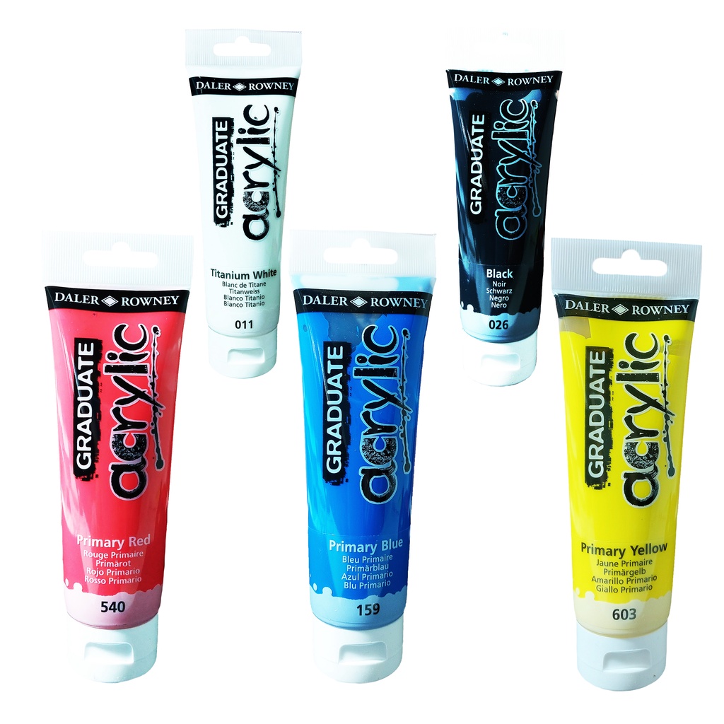 Offerta Acrilici Graduate Daler Rowney 500 ml, Giallo di cadmio