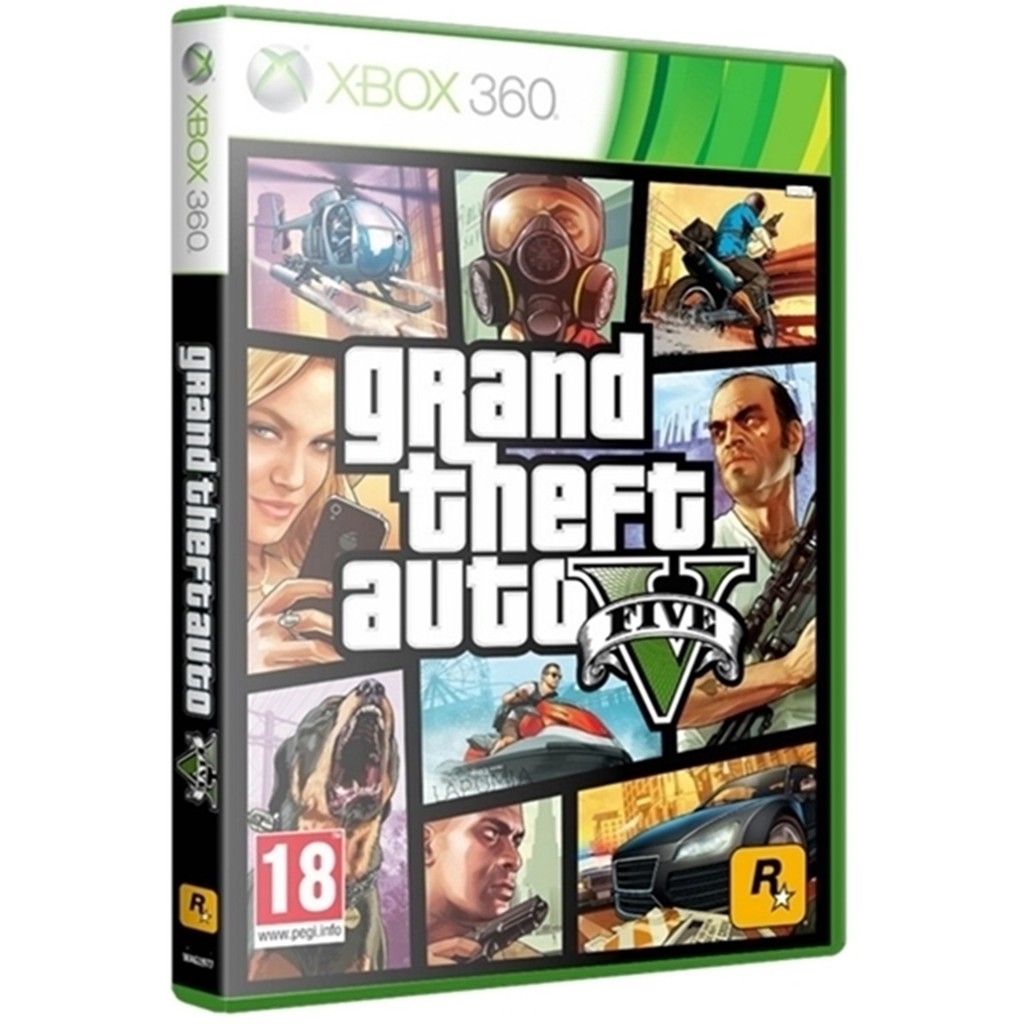 Jogo Grand Theft Auto V - GTA-V - Xbox 360