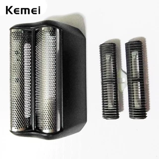 Lâmina De Reposição Para Barbeador Kemei Km-1103 Com Lâmina De Malha Original / Peça De Corte Serve Para Acabamento Wahl Finale Shaver 8164