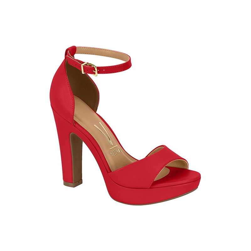 Sandalia Feminina Salto Alto Cone Meia Pata Vizzano Original Preto