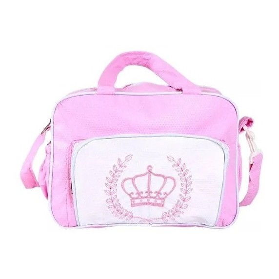 Conjunto P Bebê Reborn Roupa Fralda E Bolsa Maternidade Rosa