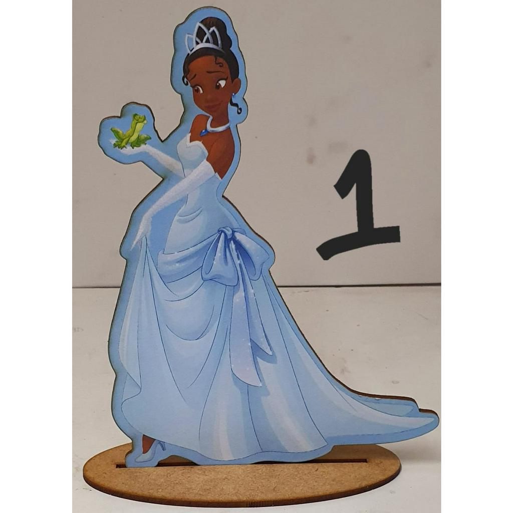 Enfeite de Mesa Decoração Festa Mdf Tiana Princesa e o Sapo | Shopee Brasil