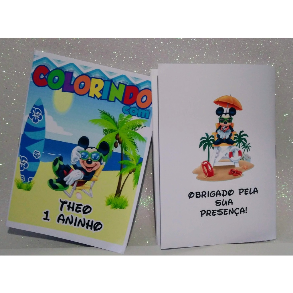 LIVRINHO PARA COLORIR - MICKEY – dikasbrindes