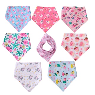 Kit babador bandana para bebê 100% algodão com regulagem