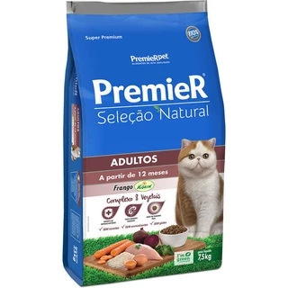 Ração Premier Seleção Natural para Gatos Adultos 1,5kg