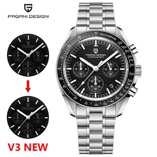 PAGANI DESIGN Relógio Masculino Original 2022 Novo Top Luxuoso Quartzo Para Homens Data Automático Cronógrafo Safira Aço Inoxidável Impermeável PD-1701