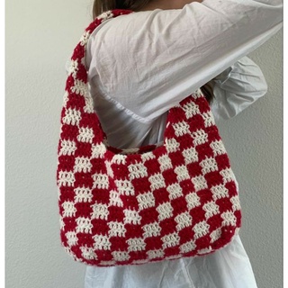 Aprenda uma bolsa XADREZ DE CROCHÊ - CHECKERED BAG - MUITO FÁCIL 