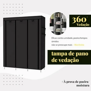 Guarda Roupa Dobrável Organizador De Roupas