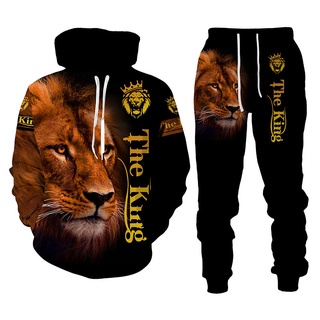 Moda Animal 3d Gráfico Tigre/leão 3d Impressão Hoodies Moda Casual
