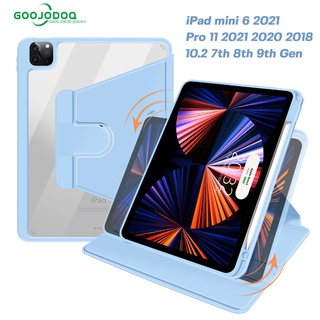 GOOJODOQ Porta-Lápis Rotativo 2021 Graus Para iPad Case Mini 6 pro 11 2020 Air 4 10.2 360 7a 8a Geração 9a