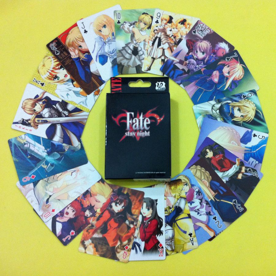 Baralho Anime Fate Stay Night - Zero Saber Carta Jogo Truco Pôker Cartas Cards Personagens