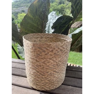 cesto de palha artesanal (35a38cm)