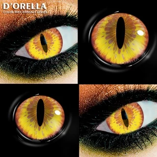 Dorella 1 Par Cosplay Lentes De Contato Coloridas Com Olhos De Halloween Cosméticos 14,5mm