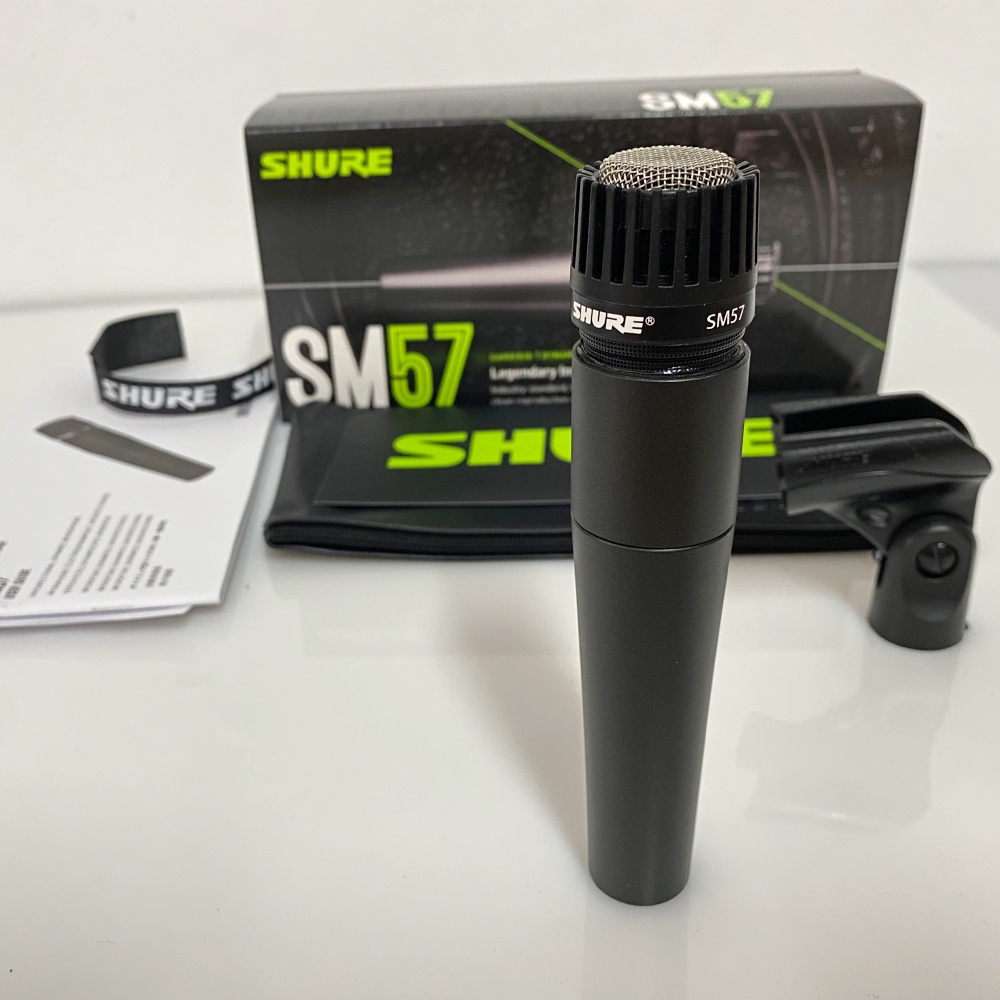 Microfone De Tambor Shure SM57 Para Guitarra Amp Bass Snare Drum