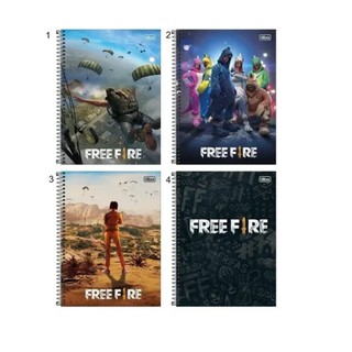 Caderno 1 Matéria Free Fire Jogo Menino Masculino Capa Dura - Papelaria  Roveda