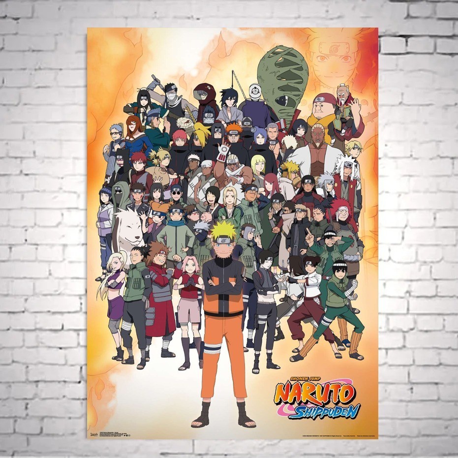 Compra online de Pôsteres de anime Naruto, arte de alta qualidade