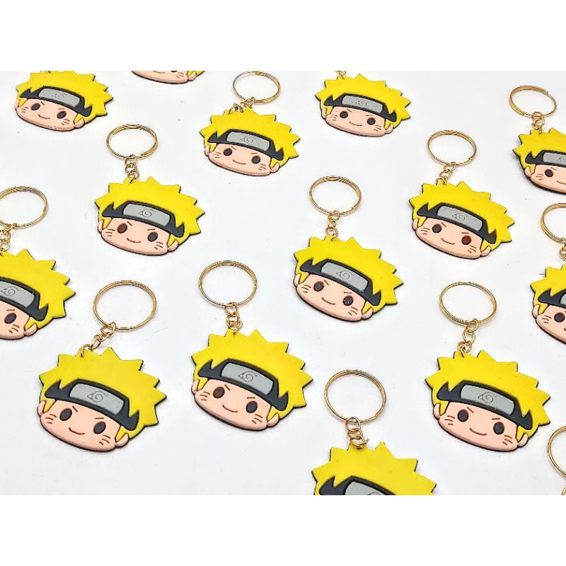 Chaveiro Naruto Anime Shippunden Emborrachado 10un Barato Novo