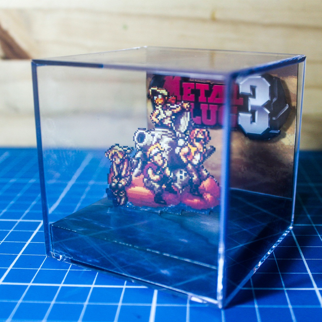mini cubo diorama Metal slug 3