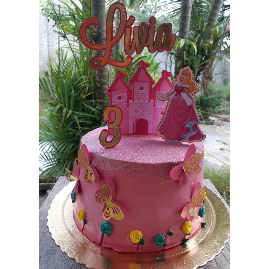 Topo de bolo - Princesa Aurora