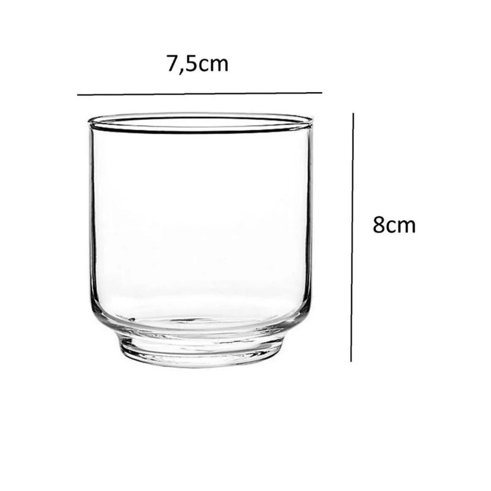 Copo Rocks Alegro de Vidro 282 ML PARA QUALQUER BEBIDA | Shopee Brasil