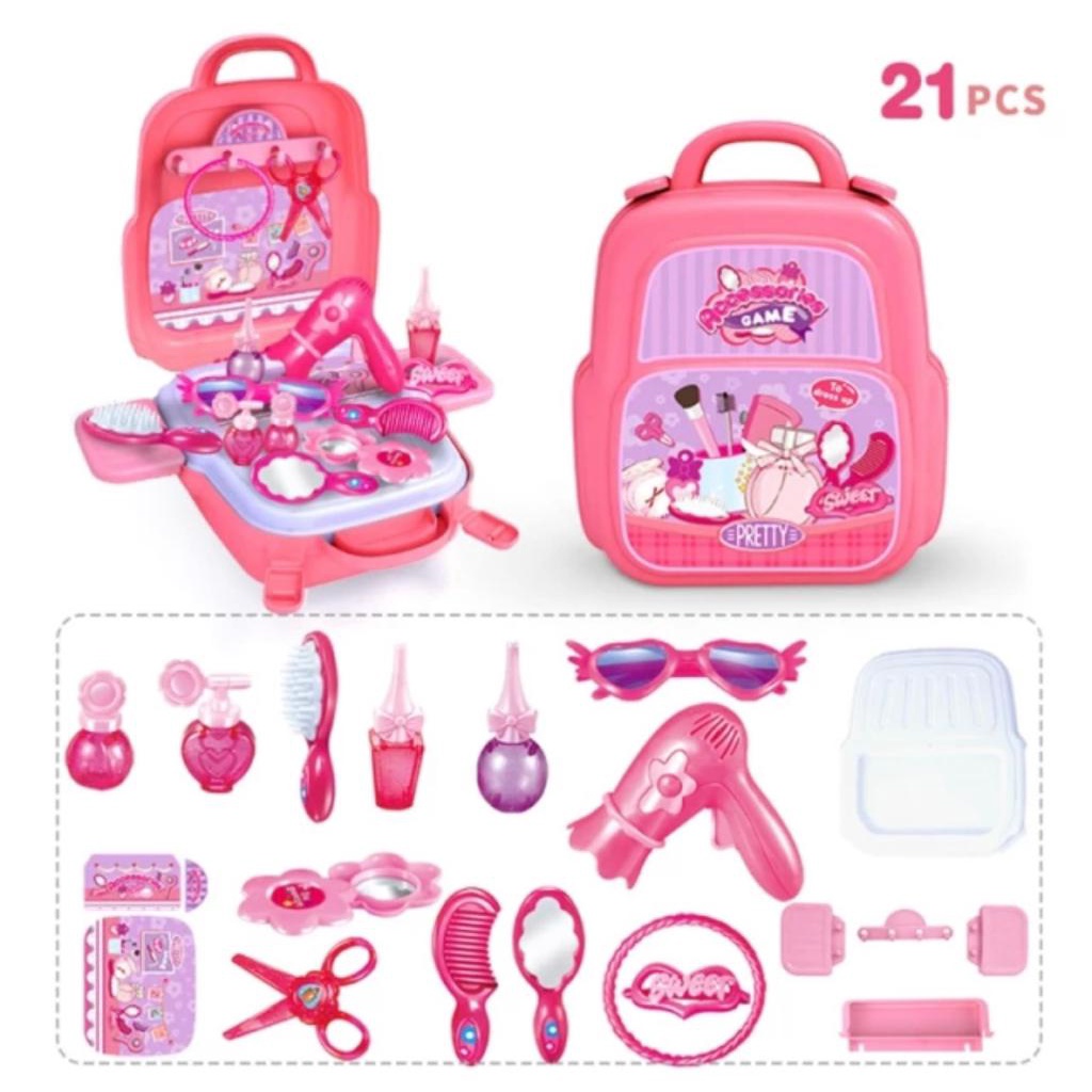 Brinquedo Infantil Kit Maquiagem para Boneca Little Beauty BAR-14222 -  Maquiagem Virtual