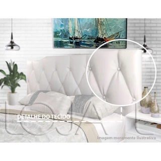 Cabeceira Painel Estofada Casal 1,60 Dobrável Cama box Queen Nicol Varias Cores
