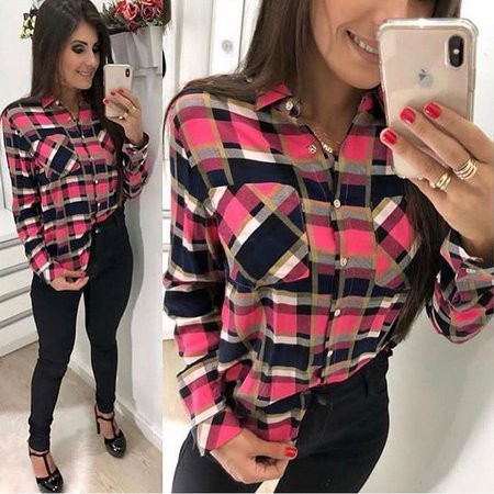 Looks CalÇa Jeans E Camisa Xadrez Feminina Para Festa Junina