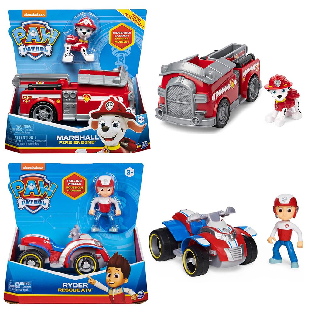 Kit Patrulha Canina Bonecos Ryder E Marshall Com Carrinhos Original ...