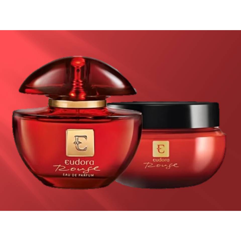 Kit Perfume Eudora Rouge Eau De Parfum Creme Hidratante Eudora