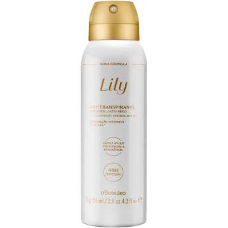 Desodorante Antitranspirante Aerosol Lily 75g/125ml O Boticário