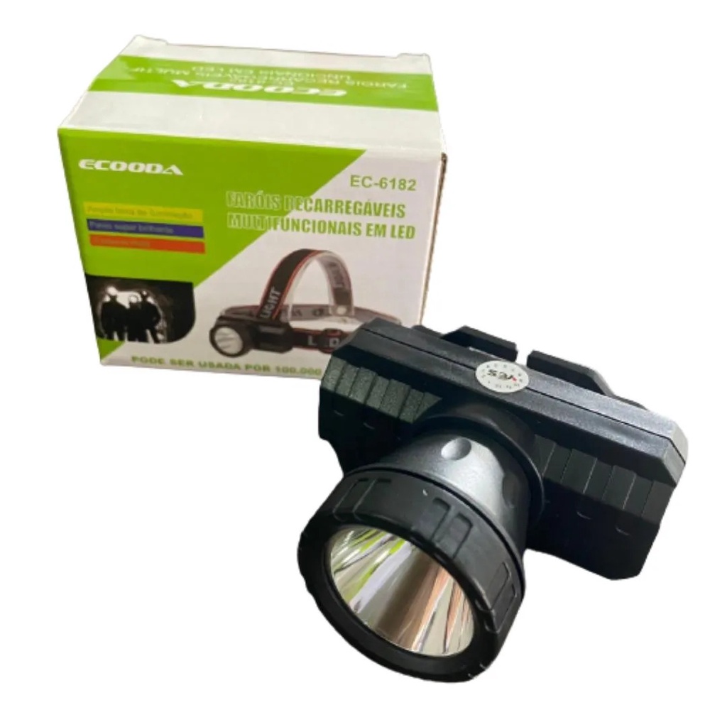 Lanterna Cabeça Led Tática Recarregável Profissional bike Camping