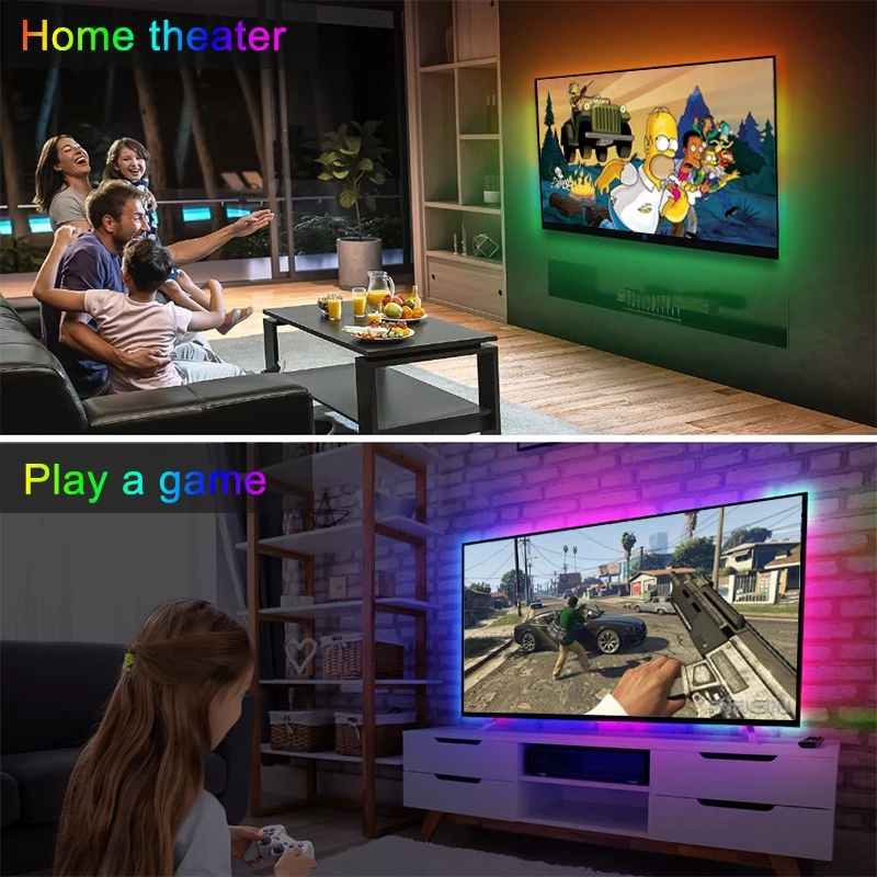Fita Led 5050 Rgb 5m Bluetooth Ritmo Musical