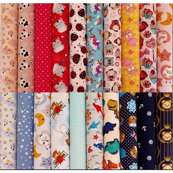 Tecido Tricoline 25cm x 1,50 metros 100% Algodão