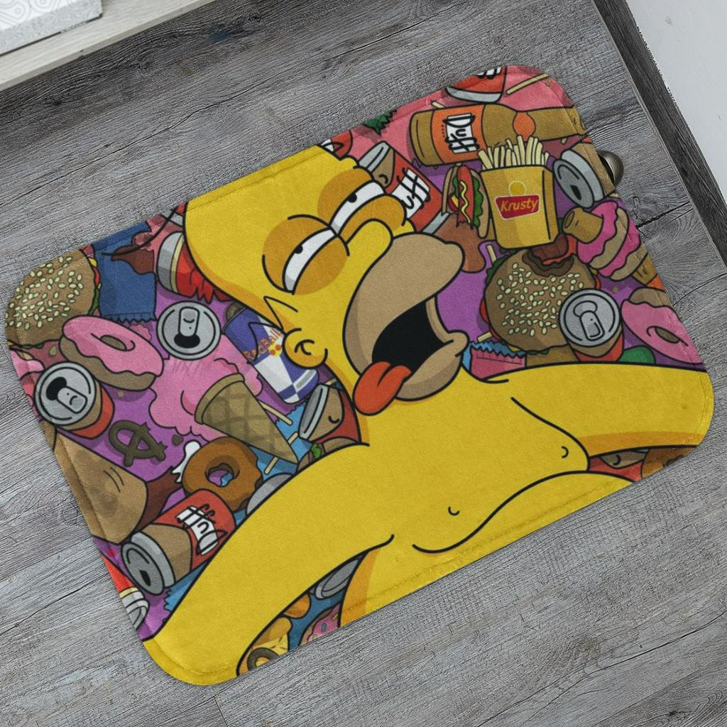 Tapete Porta de Entrada Homer Simpson 55x35cm Antiderrapante