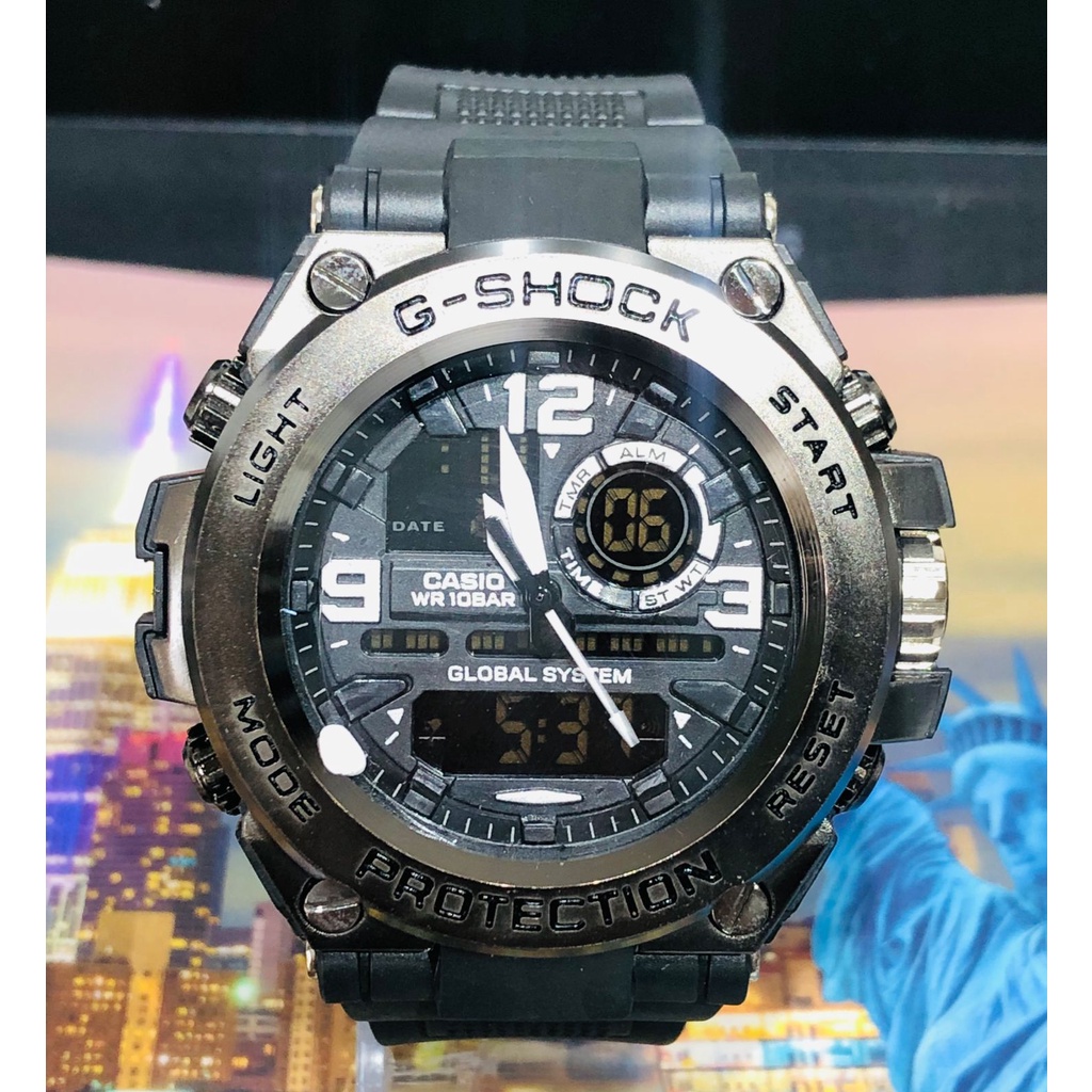 Rel gio Casio G Shock DIGITAL prova d gua Dourado Com Caixa