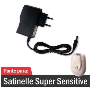 Fonte Para Depilador Satinelle SUPER SENSITIVE ( Carregador / Cabo de Forca / Cabo de Energia ) - R1027