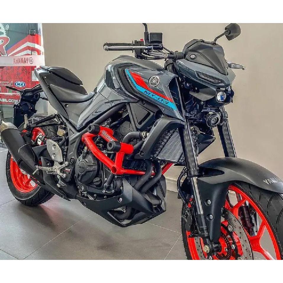 Protetor De Carenagem Stunt Race Mt03 2017 Em Diante ice fluo