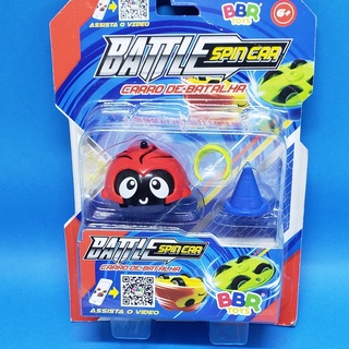 Battle Spin Car - Carro Pião De Batalha Com Acessórios - BBR