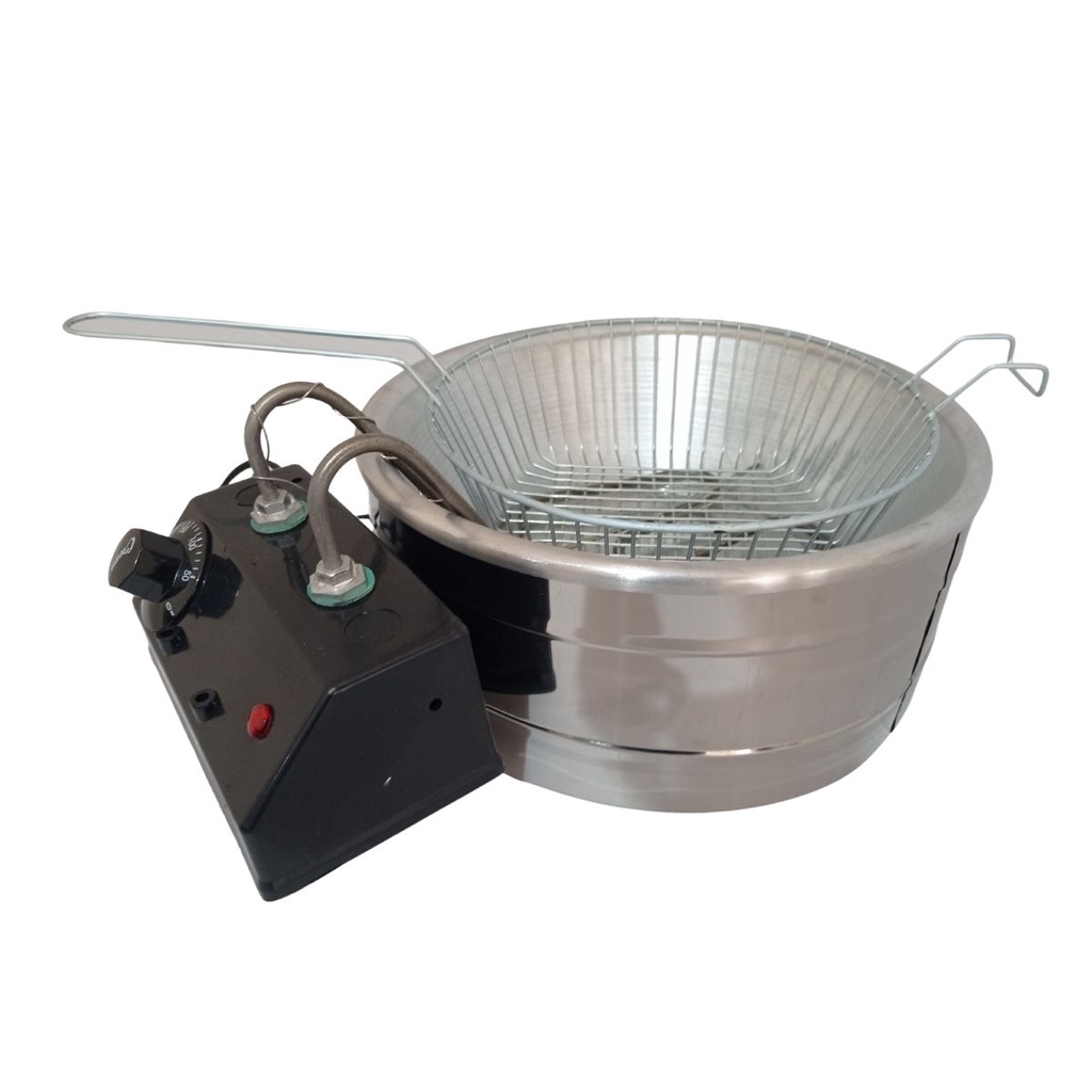 Fritadeira Elétrica Inoxidável Com Tacho de Alumínio 2 Litros Valente Inox