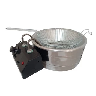 Fritadeira Elétrica Inoxidável Com Tacho de Alumínio 2 Litros Valente Inox