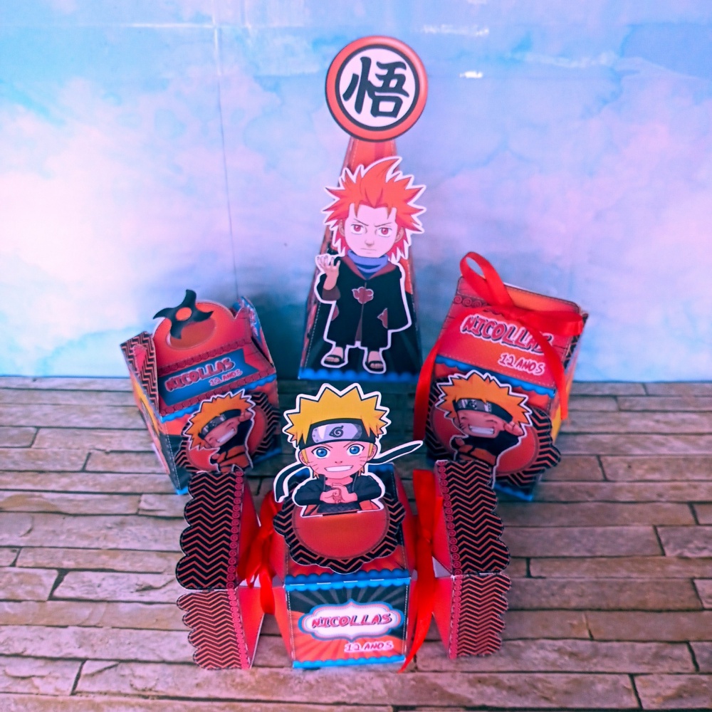 50 Copos Personalizados com nome Lembrancinha Aniversário NARUTO SHIPPUDEN  Anime Naruto Desenho kakashi, sasuke, sakura decoração KIT FESTA