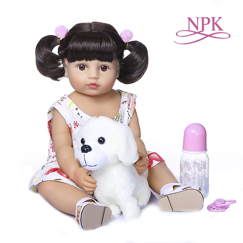 Compra online de Npk bonecas reborn, 55cm, vinil macio, silicone