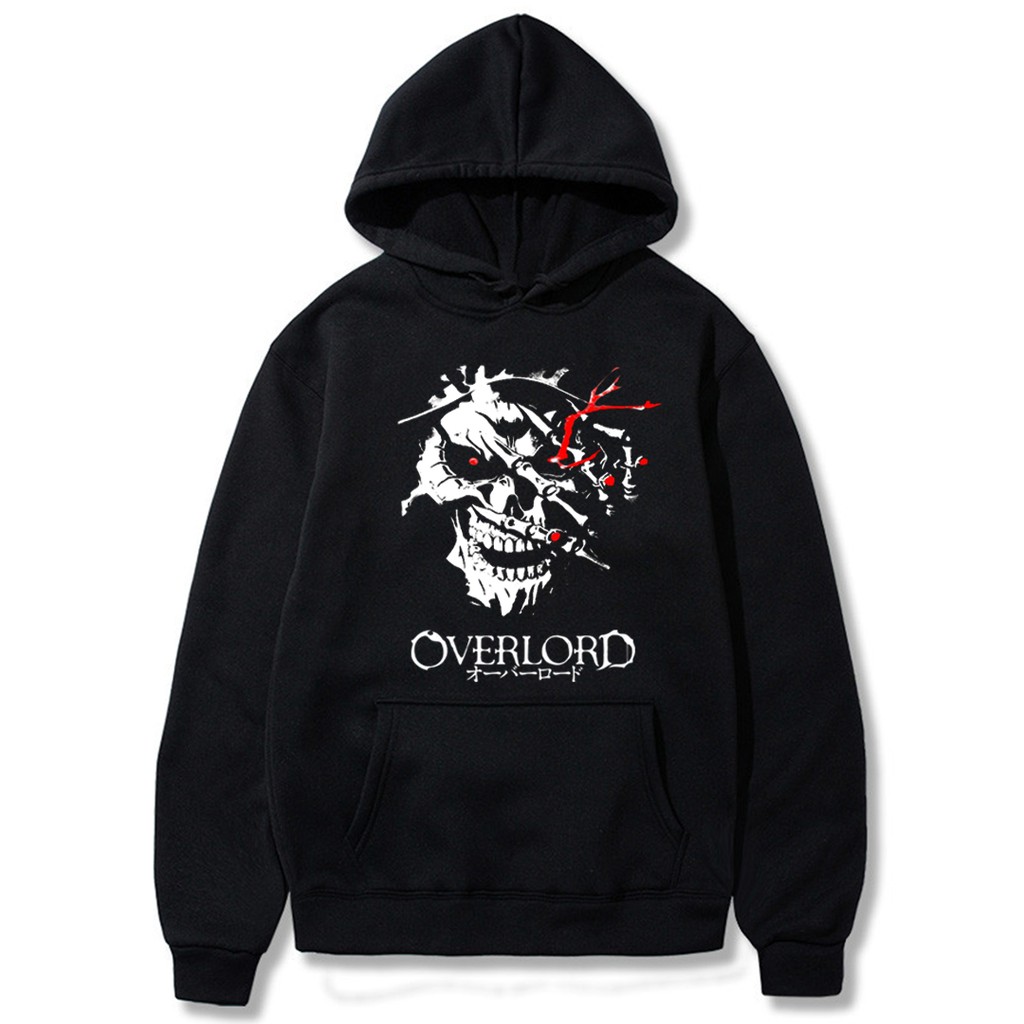 Moletom Canguru Com Capuz Algodão Overlord Mangá Anime
